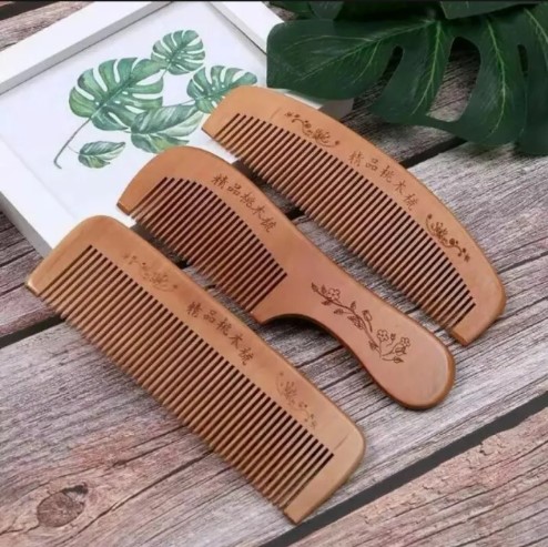 Wooden hair comb combo (3 pcs)